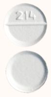 Pill 214 White Round is Alprazolam (Orally Disintegrating)