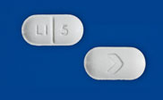 Pill LI 5 > White Capsule/Oblong is Lamotrigine (Chewable, Dispersible)