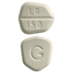 Pill G LG 150 Yellow Six-sided is Lamotrigine