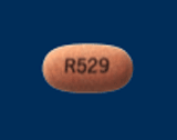 Pill R529 Brown Oval is Divalproex Sodium Delayed-Release