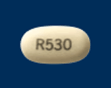 Pill R530 White Oval is Divalproex Sodium Delayed-Release