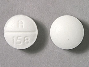 Pill A 158 is Meperidine Hydrochloride 50 mg