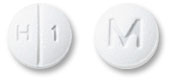 Pill M H 1 White Round is Hydrochlorothiazide