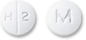 Pill M H 2 White Round is Hydrochlorothiazide