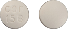 Pill cor 158 White Round is Cilostazol