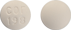 Pill cor 198 White Round is Granisetron Hydrochloride