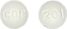 Ropinirole hydrochloride 0.25 mg cor 201