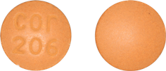 Ropinirole hydrochloride 4 mg cor 206