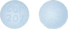 Pill cor 207 Blue Round is Ropinirole Hydrochloride