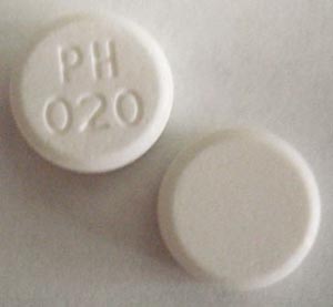 Pill PH 020 White Round is Pharbetol Regular Strength