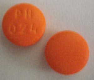 Pill PH 024 Orange Round is Aspirin Enteric Coated 