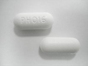 Pill PH016 White Capsule/Oblong is Pharbetol Extra Strength