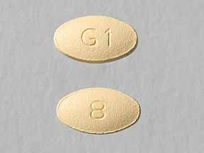 Pill G1 8 Yellow Oval is Ondansetron Hydrochloride