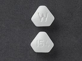 Pill W 154 White Six-sided is Ropinirole Hydrochloride
