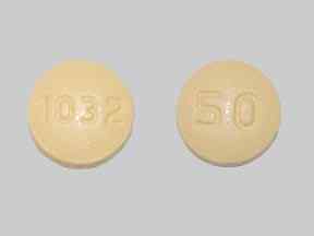 Pill 1032 50 Yellow Round is Topiramate