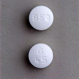 Metformin hydrochloride 850 mg G 45 850