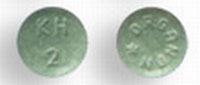 Pill KH 2 ORGANON Green Round is Cesia