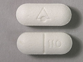 Pill Logo 110 White Capsule/Oblong is DriHist SR