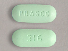 Pill PRASCO 316 Green Capsule/Oblong is WellBid-D 1200