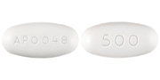 Divalproex sodium delayed-release 500 mg APO 048 500