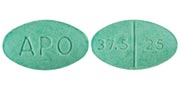 Hydrochlorothiazide and triamterene 25 mg / 37.5 mg APO 37.5 25