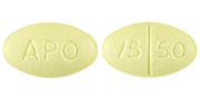 Hydrochlorothiazide and triamterene 50 mg / 75 mg APO 75 50