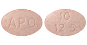 Hydrochlorothiazide and lisinopril 12.5 mg / 10 mg APO 10 12.5
