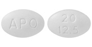 Hydrochlorothiazide and lisinopril 12.5 mg / 20 mg APO 20 12.5