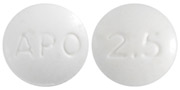 Lisinopril 2.5 mg APO 2.5