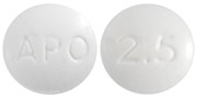 Lisinopril 2.5 mg APO 2.5