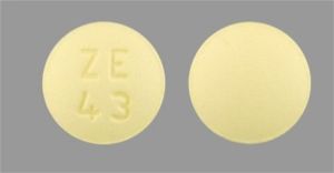 Pill ZE 43 Yellow Round is Dipyridamole