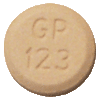 Hydrochlorothiazide and lisinopril 25 mg / 20 mg GP 123