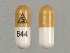 Pill S 644 Brown & White Capsule-shape is Tacrolimus