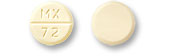 Pill MX 72 Yellow Round is Trazodone Hydrochloride