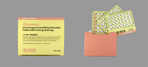 Pill WATSON 966 is Quasense ethinyl estradiol 0.03 mg / levonorgestrel 0.15 mg