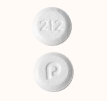 Pill P 212 White Round is Risperidone (Orally Disintegrating)