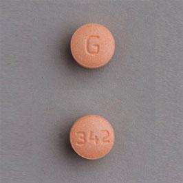 Pill G 342 Orange Round is Hydralazine Hydrochloride