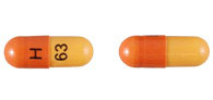 Pill H 63 Orange Capsule-shape is Stavudine