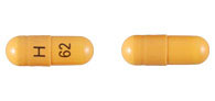 Pill H 62 Orange Capsule/Oblong is Stavudine
