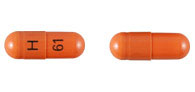 Pill H 61 Orange Capsule-shape is Stavudine