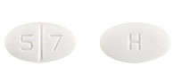 Pill H 5 7 White Oval is Torsemide