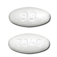 Pill 93 7340 White Oval is Divalproex Sodium Extended-Release