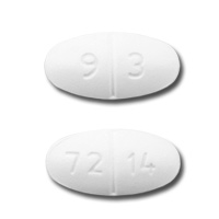 Metformin hydrochloride 1000 mg 93 72 14