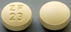 Pill ZF 23 Yellow Round is Ropinirole Hydrochloride