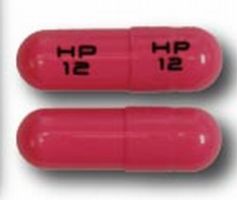 Pill HP 12 HP 12 Pink Capsule-shape is Propoxyphene Hydrochloride