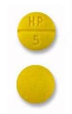 Pill HP 5 Yellow Round is Sulindac