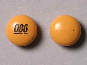 Pill 086 Orange Round is Bisacodyl Delayed Release