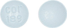 Pill cor 189 Blue Round is Alprazolam Extended Release