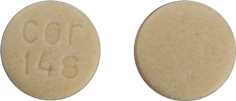 Pill cor 148 Yellow Round is Potassium Citrate Extended Release