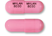 Pill MYLAN 8030 MYLAN 8030 Pink Capsule-shape is Lansoprazole Delayed Release